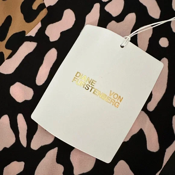 **DVF** NWT leopard print dress SIZE 6 - Picture 5 of 7